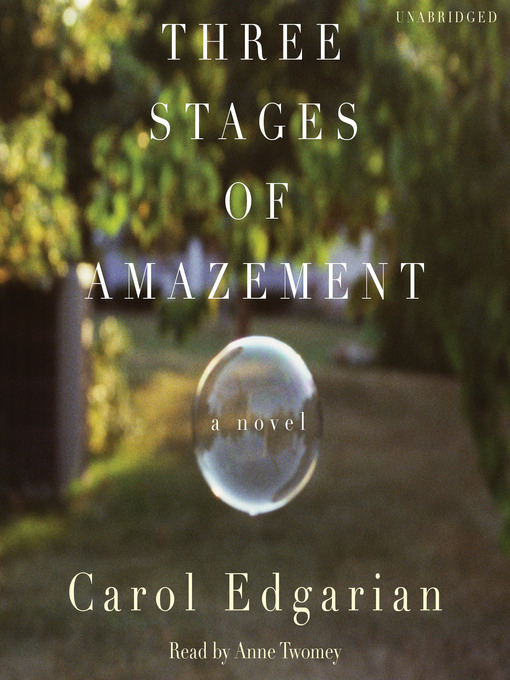 Title details for Three Stages of Amazement by Carol Edgarian - Wait list